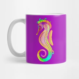 Colorful Seahorse Artwork Mug